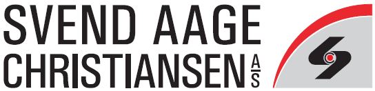 Svend Aage Christiansen A/S logo 2 linier